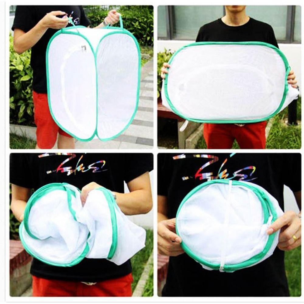Zipper Opening Collapsible Insect Cage Green Breeding Observing Cages  Indoor Outdoor