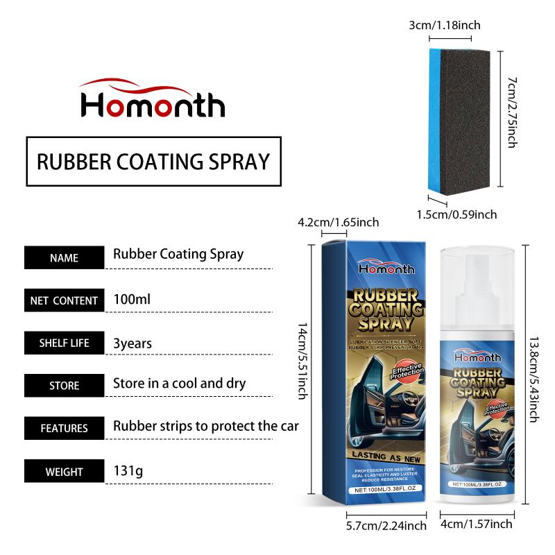 Rubber Care Spray For Car Door Seals Restores Softness Prevents Hardening Prolongs Lifespan For All Weather Protection