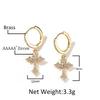 Accessories Simple Mini Cross Earrings Hip Hop Micro-set 5A Zircon Men's and Women's Personality Earrings