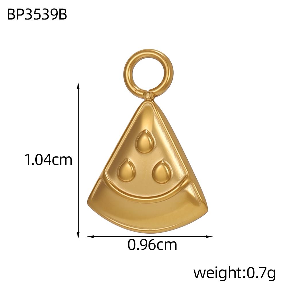 CARLIDANA Fruit Gold Plated Pineapple Avocado Strawberry Grape Pendant Stainless Steel Charms Accessories DIY Jewelry for Women