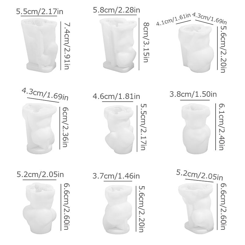 1PC Cute Ice Cube Mould 3D Poodle Puppy Candle Silicone Mold Dogs Scented Soap Resin Plaster