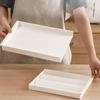 1 Pcs White Drawer Telescopic Storage Box Divider And Organizer Box For Home With Compartments For Storing Kitchen Cutlery