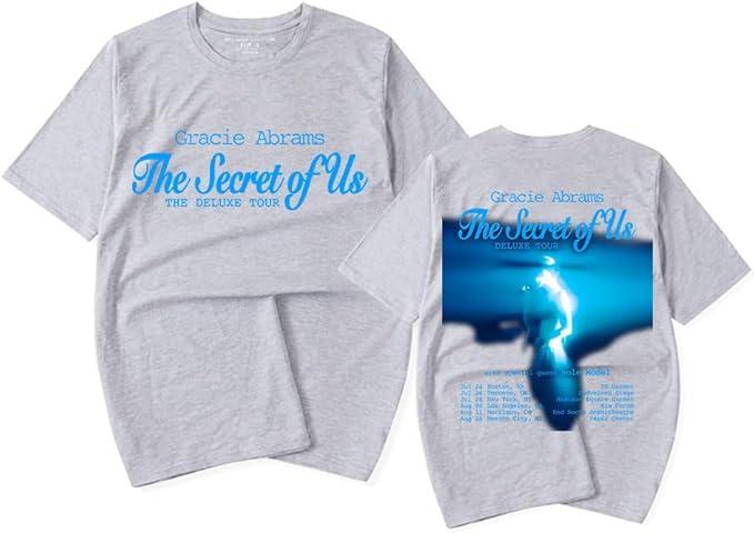 Gracie Abrams The Secret of Us Deluxe Tour 2025 TShirt Women Men Tour Merch Fashion Casual Short Sleeve Tee S