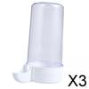 3x Automatic Parrot Feeder, Water Dispenser Bird Waterer Drinker Cage Accessories for