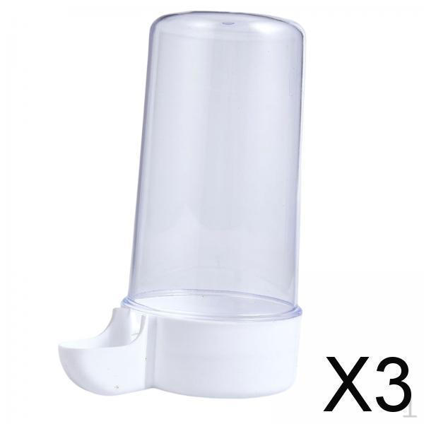 

3x Automatic Parrot Feeder, Water Dispenser Bird Waterer Drinker Cage Accessories for