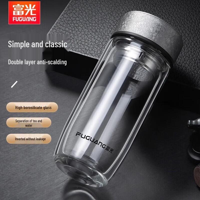 Fuguan Yiqing Double-Layer Borosilicate Glass Tumbler