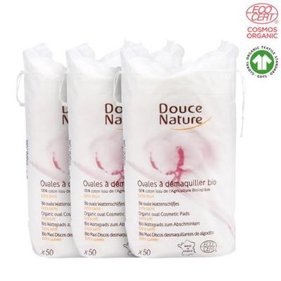 Doosnatur Bio Ovales Wattepad (Wattepad) Dreifachplan 50 Blatt x3