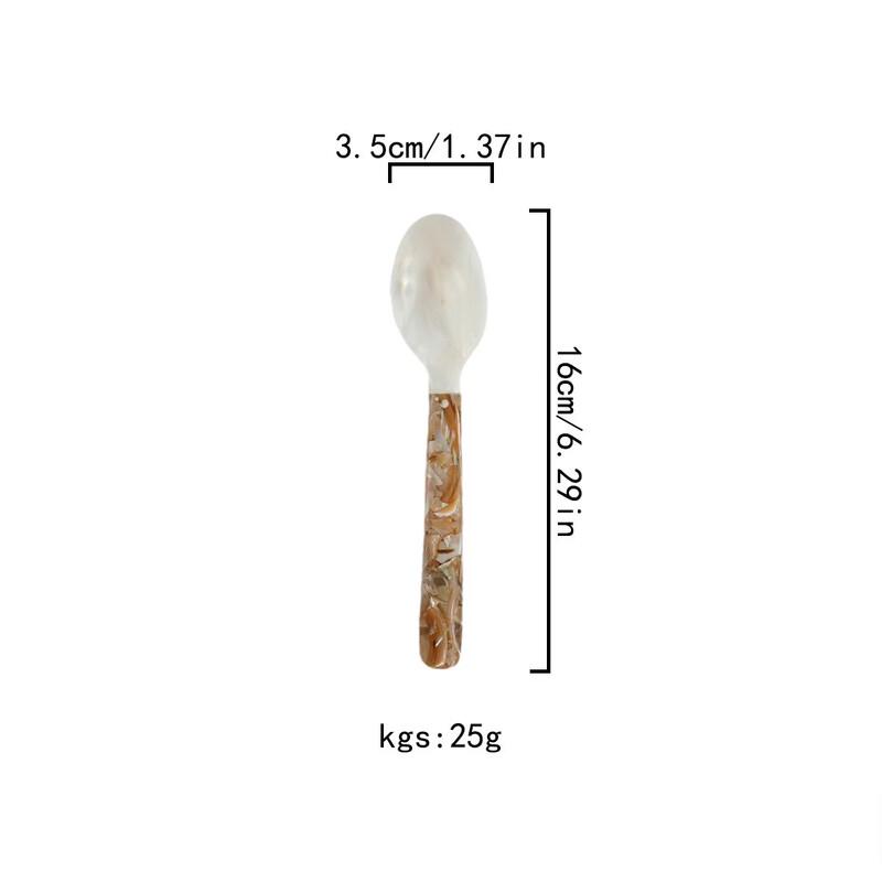 

Vietnamese Handmade Pearl Shell Dessert Spoon