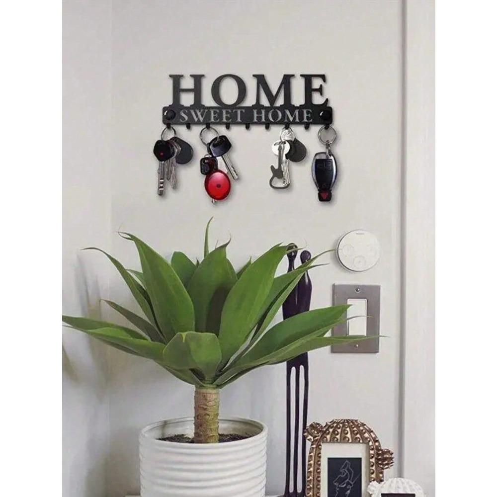 Vintage Metal Wall Mounted Key Holder for Home Entryway Kitchen Workplace