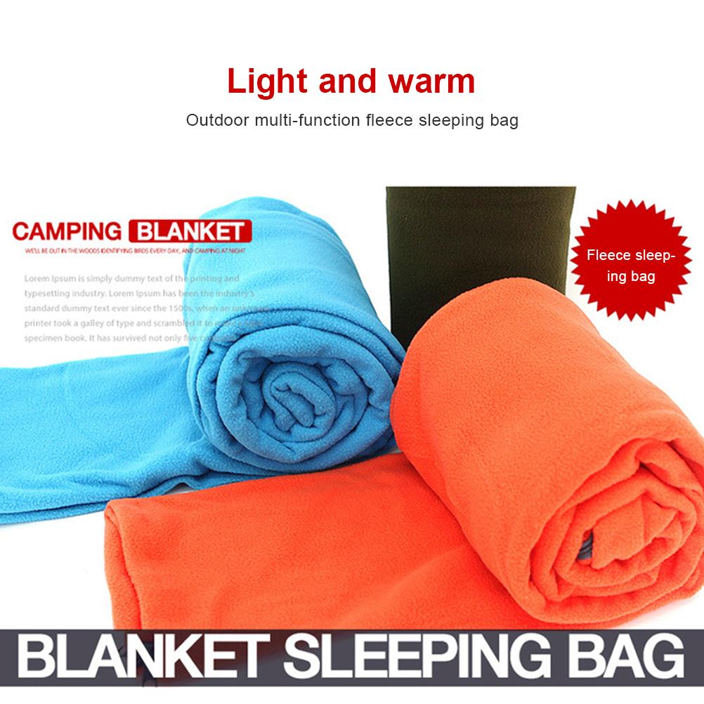 Multi Purpose Fleece Sleeping Bag Liner Leisure Blanket Camping Sleeping Mat
