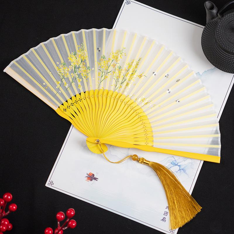Gradient Cheongsam Style Hanfu Dance Folding Fan