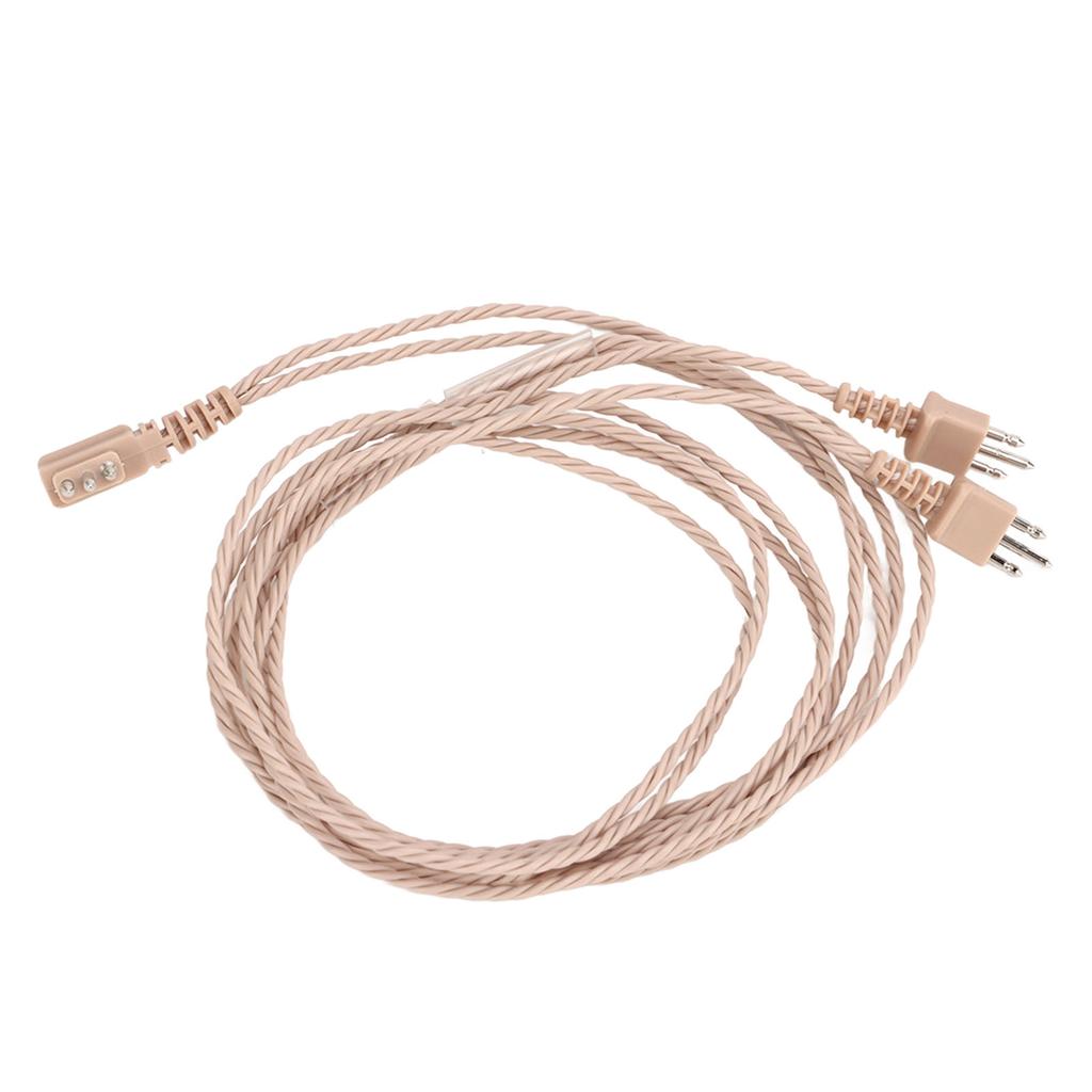 5PCS 3 Pin Core BTE Hearing Device Cable Pocket Sound Amplifier Replacement Cord