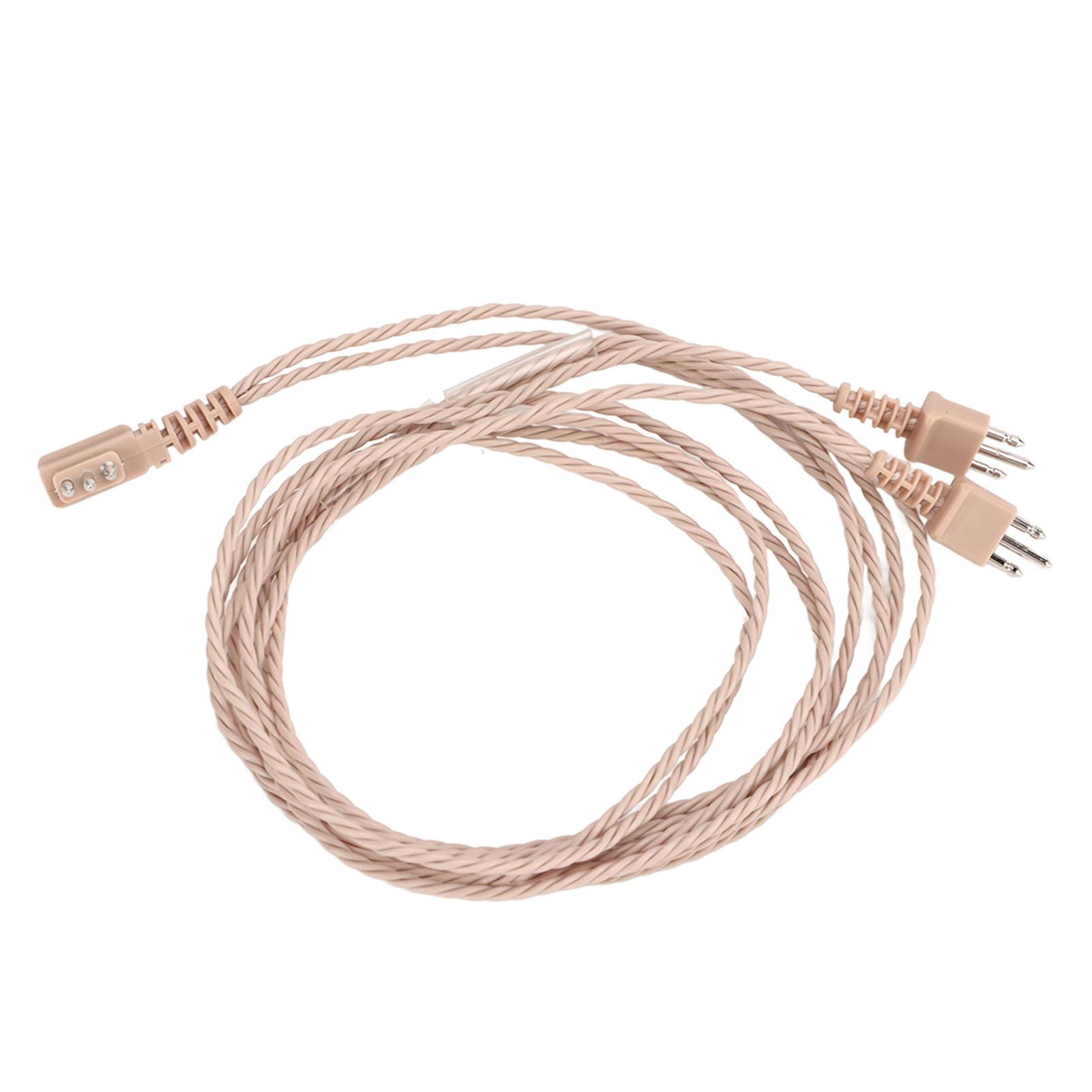 

5 шт. 3-контактный кабель для слухового аппарата BTE, карманный усилитель звука, сменный шнур