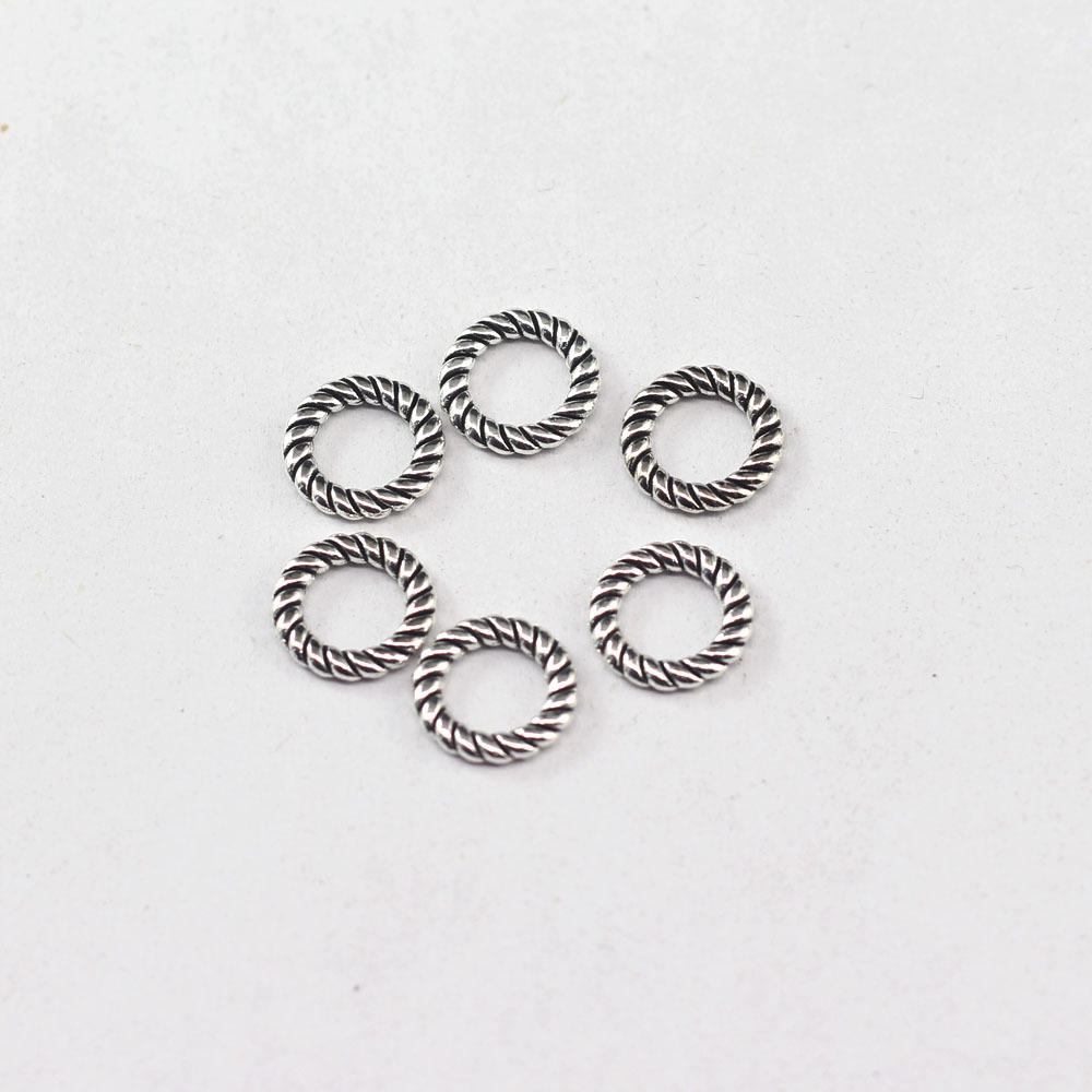 European-American Geometric Embossed Circle Necklace DIY Accessory