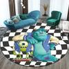Disney Sullivan Monsters Inc Rohožka Roztomilý Kreslený HD Tištěný Kulatý Koberec Ložnice Balkon Pohovka Vchod Domácí Dekorace Koberec