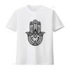 Tribal Hamsa Hand Of Fatima Tattoo Large Print Unisexs T Shirt Unique Detailed And Stylish Design Vintage Washed Graphic Homme