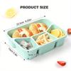 Bento Lunch Box 4 Compartment Meal Prep Containers Lunch Box for Kids Free Reusable Food Storage Containers Schools