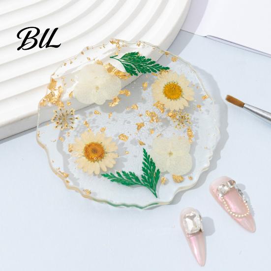 Flower Resin Coaster Handmade Dried Flowers Cup Mat Heat-Resistant Clear Waterproof Table High Temperature Placemat Protection Unique Gift for Coffee