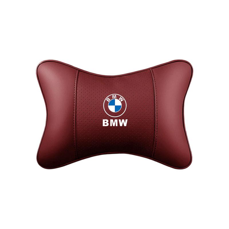 Car Leather Seat Headrest Neck Pillow Head Cushion Interior For BMW X1 X2 X3 X5 X4 X6 X7 G30 G20 G32 G11 G12 F40 F30 F20 F10 F34