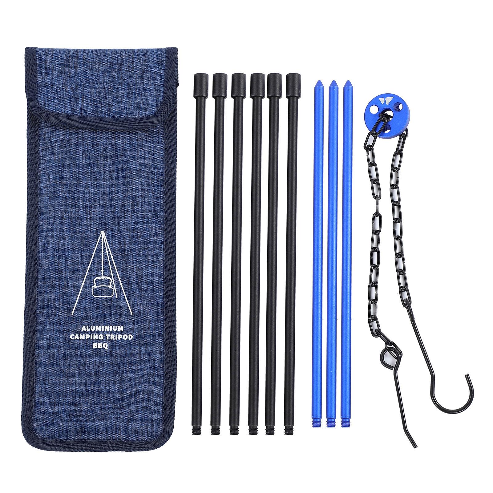 Outdoor Campfire Tripod Adjustable Cooking Tripod for Hanging Pot Picnic Cooking Pot Grill