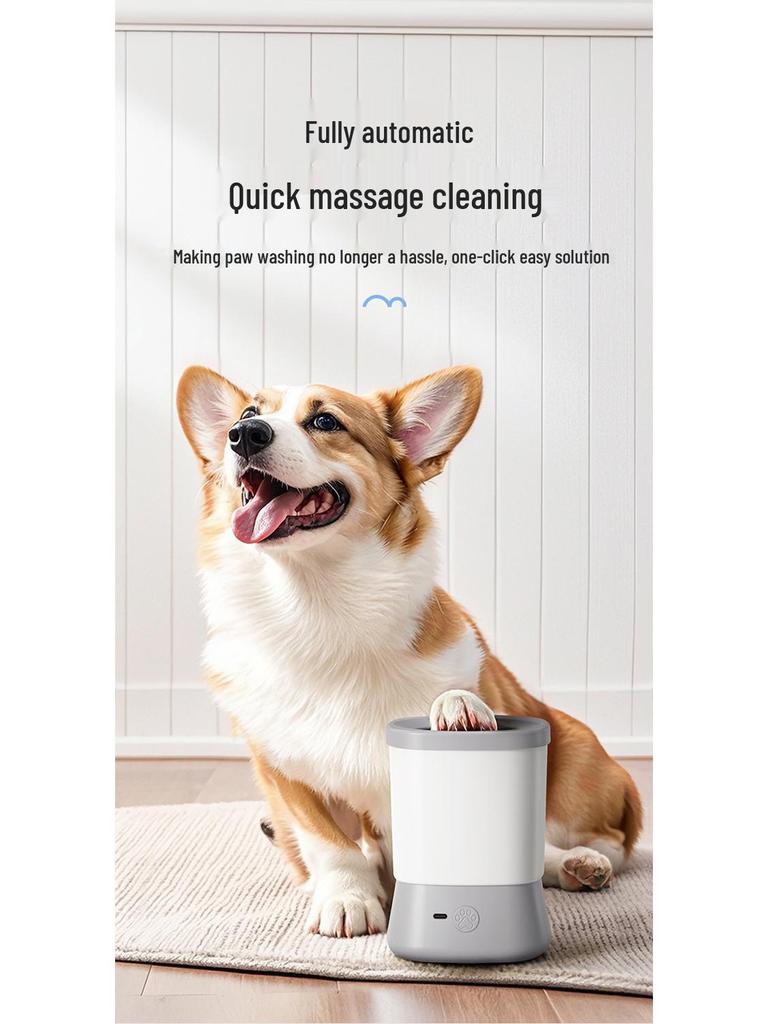 Automatic Pet Foot Washer for Dogs & Cats - Electric Cleaner for Beauty Care