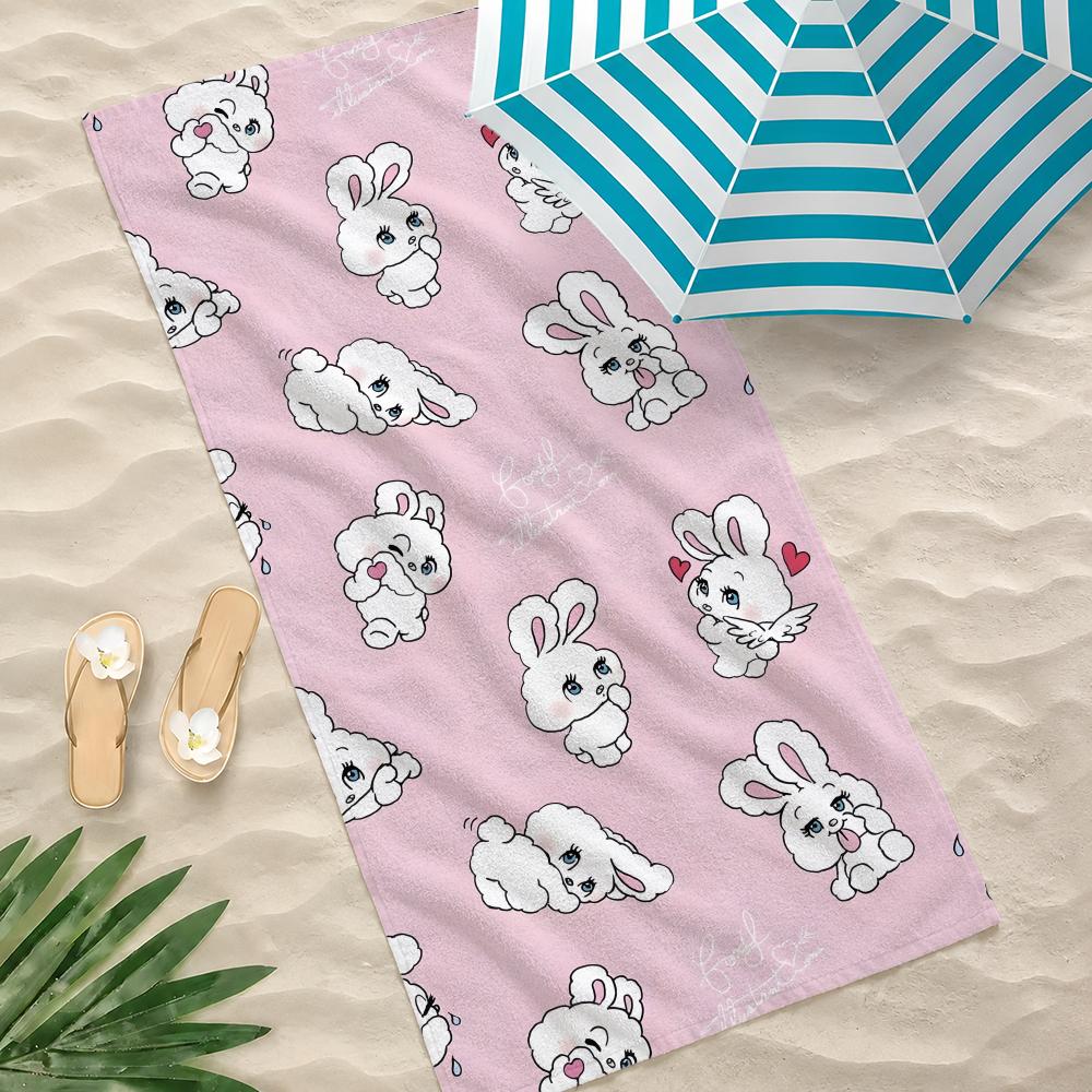 Illustration Foxy Illustration Towel Microfiber Beach Towel Quick Dry Absorbent Soft for Swimming Yoga Resort Travel Camping