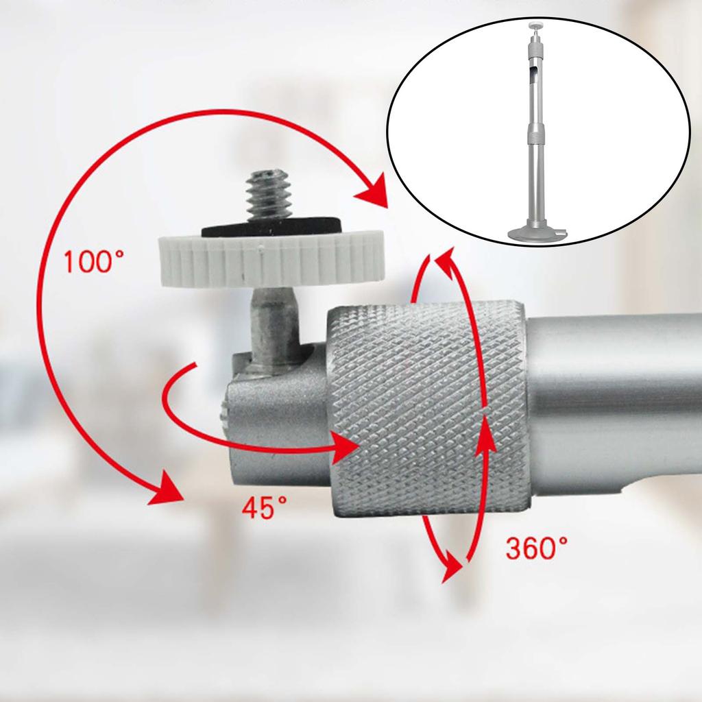 Universal Wall Ceiling Projector Mount Telescopic Bracket Hanger Extendable CCTV DVR Security Camera 360° Rotatable Head