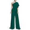 2022 European and American Leisure Sexy Sleeveless Sloping Shoulder Jumpsuit Casual One Shoulder Jumpsuit