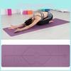 6mm Matt Yoga Position Linje Halkfri Matta Nybörjare Fitness Miljövänlig