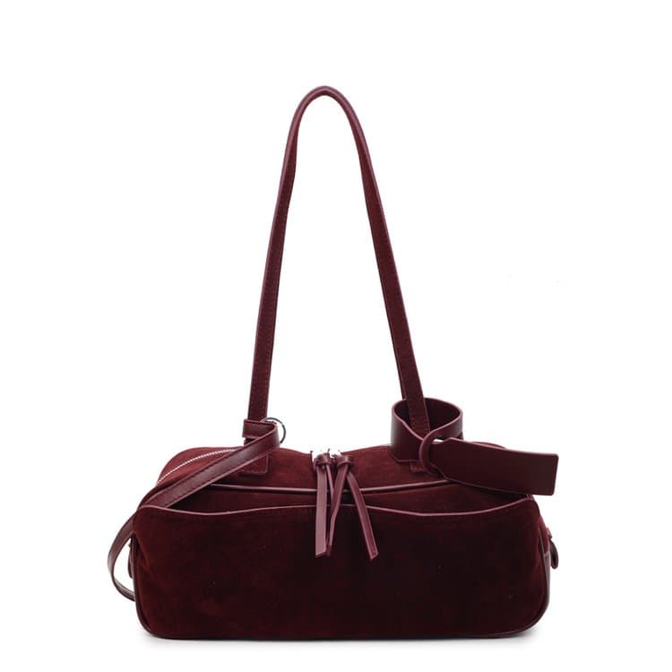 Женская Ручная Сумка на Плечо Сумка Бостон бордовый