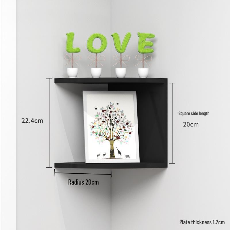 Multi-layer Wooden Storage Rack for Bathroom and Kitchen Walls