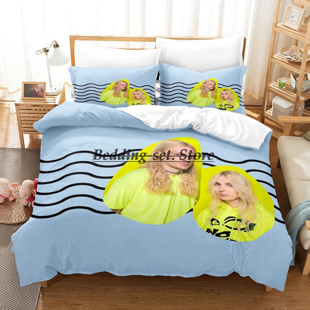100 Gecs Bedding Set Single Twin Full Queen King Size Bed Set Aldult Kid Bedroom Duvetcover Sets 3D Print Anime Bed Sheet Set