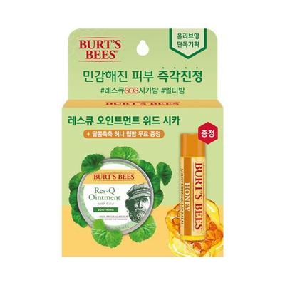 Burt's Bees Rescue Ointment With Cica Honey Lip Balm Special Set