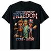 250 Years Of Freedom 4th Of July USA Liberty TungTung Sahur Patriotic T-Shirt Unisex T-Shirt