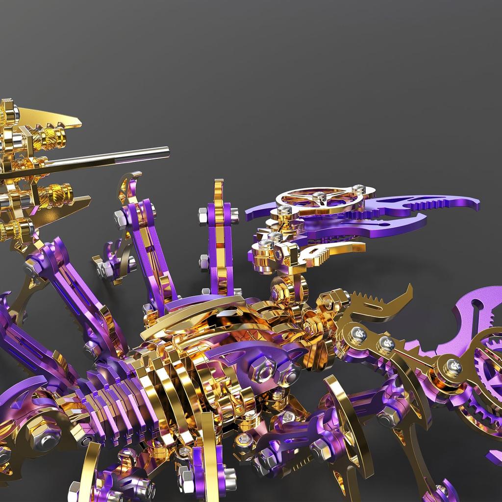 QUXOZHLU 3D Metal 3D Puzzle for 3D Metal Model Kit of Scorpion Puzzle, Adults,