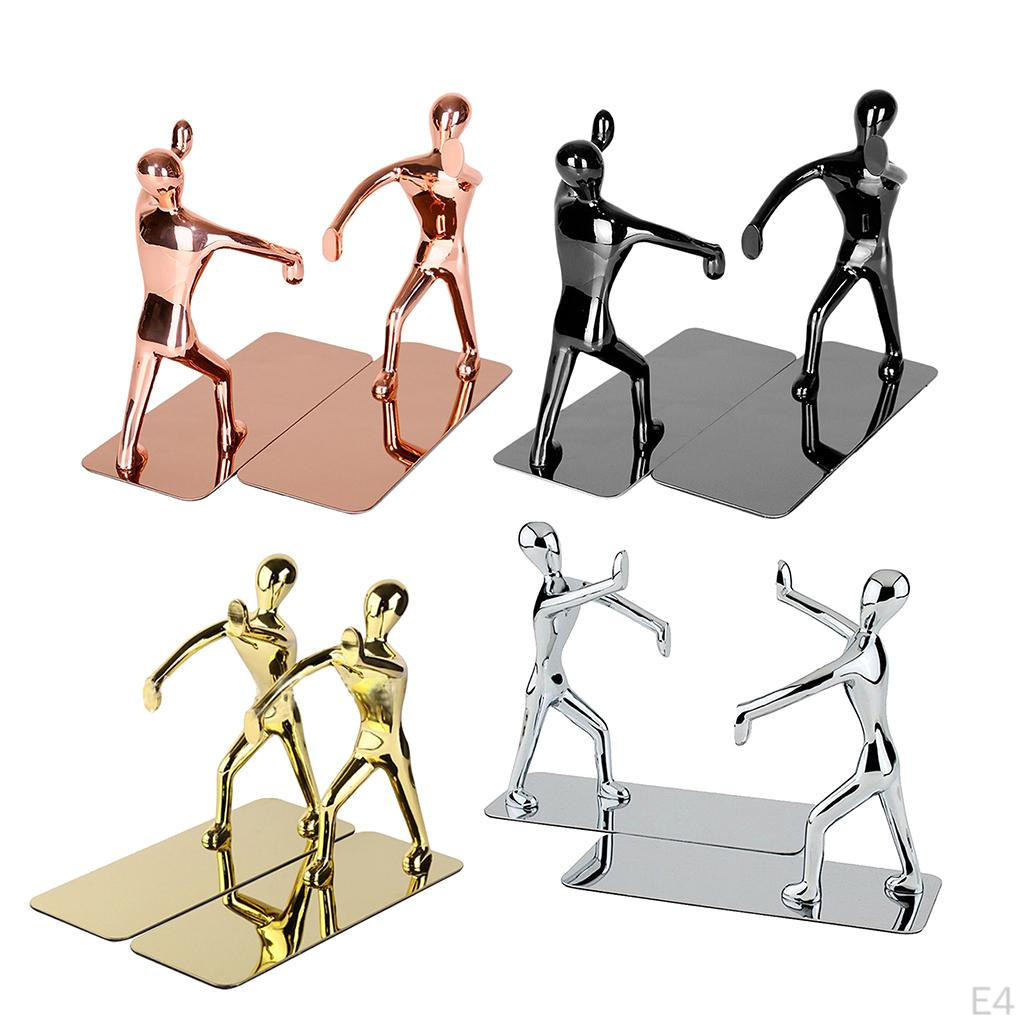 1 Pair Heavy Duty Non-skid Bookend Book Ends Decorative Stands, Great for Birthday Gifts