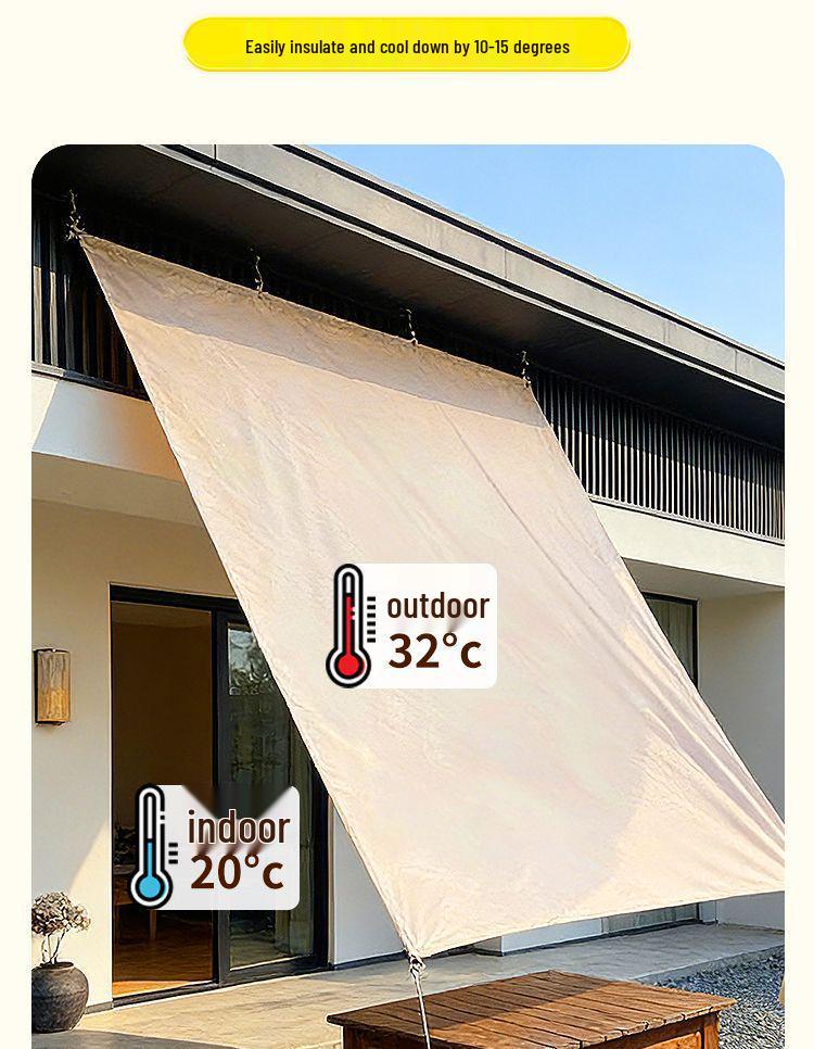 Tragbares, supergroßes, regendichtes Sonnenschutz-Markisenzelt für Camping im Freien, Hof, Auto und Strand