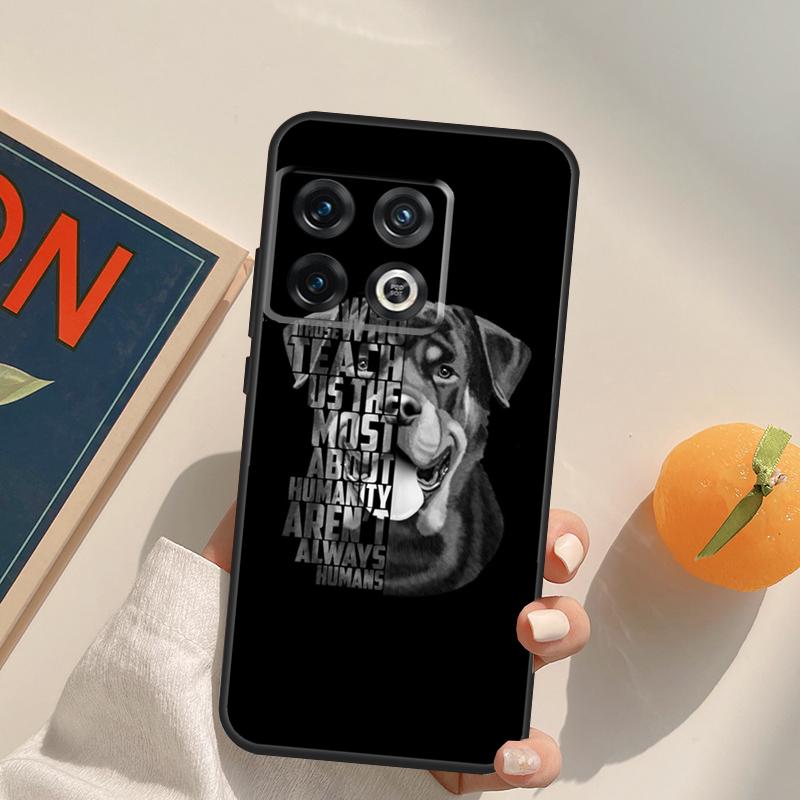 Süße Rottweiler Hund Hülle Für OnePlus 13R 12R 10R 13T 10T 11 12 13 15 OnePlus Nord 5 CE 2 3 4 Lite N20 N30 Cover