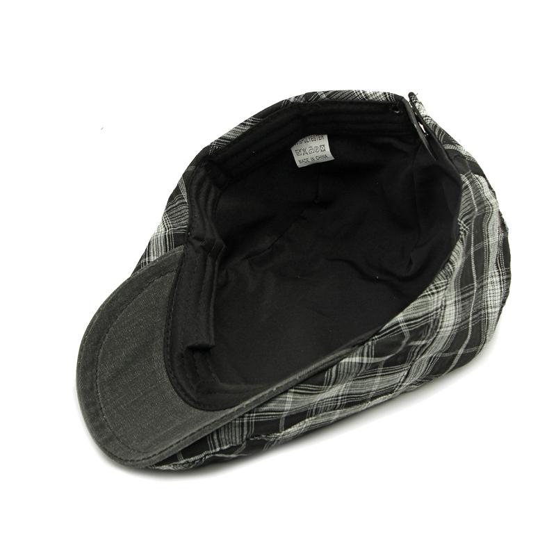 Plaid Hat Women's Beret Men's British Retro Progressive Cap Peaked Cap