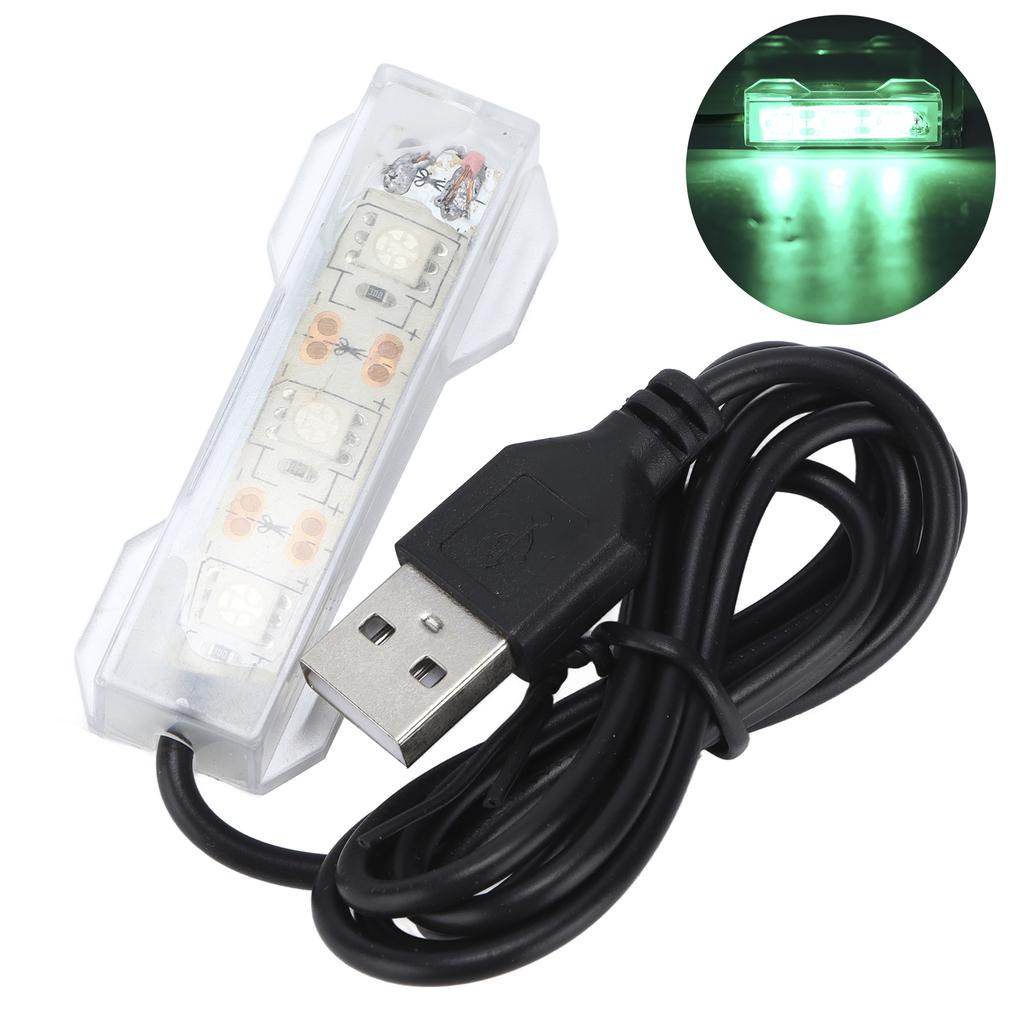 Aquarium Light USB Charging Plastic Fish Tank LED Light for Aquatic Plants Landscape