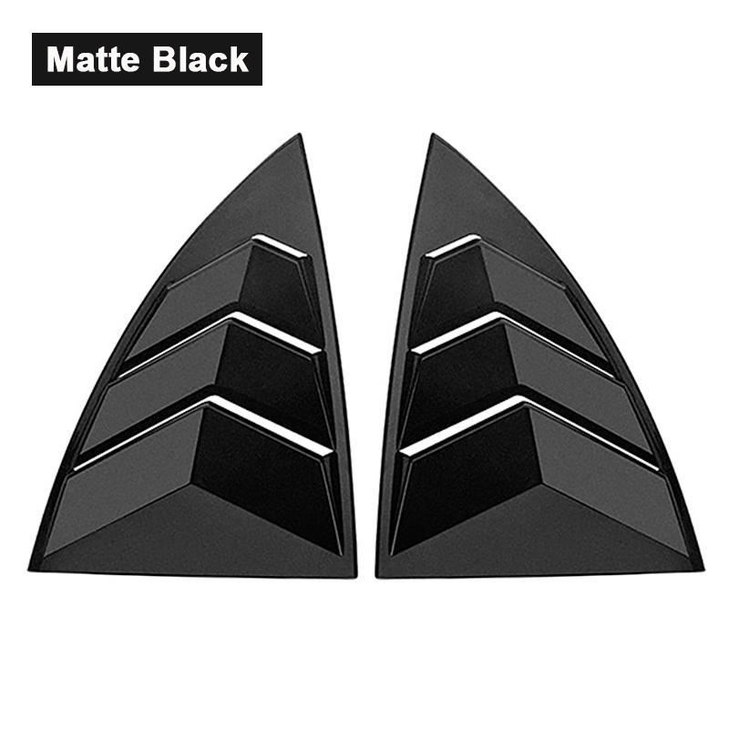 

2 шт., спойлер заднего бокового окна, разделитель, крышки, подходят для Tesla Model Y 2019-2024, автомобильные аксессуары, задняя треугольная жалюзи, накладка матовый черный