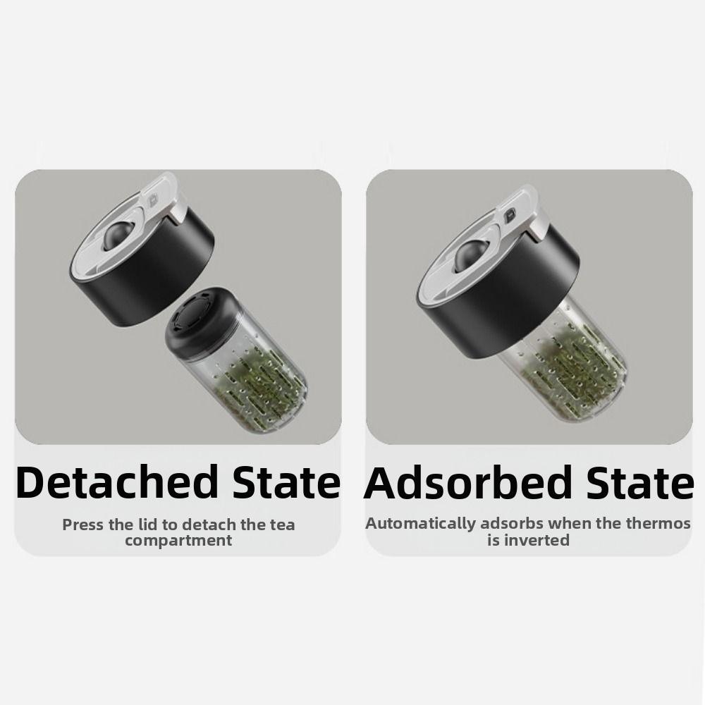 BPA Free Portable Water Bottle Tritan Material Tea Separation Mug  Sports Use