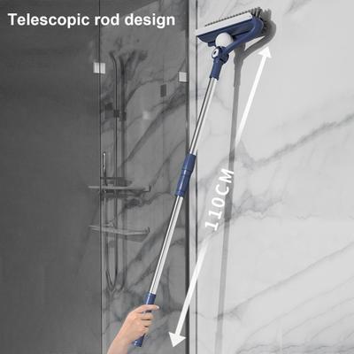 Spazzola Multifunzione a Fessura Portatile Asta Telescopica in Acciaio Inossidabile Lunghezza Regolabile Doppio Strato