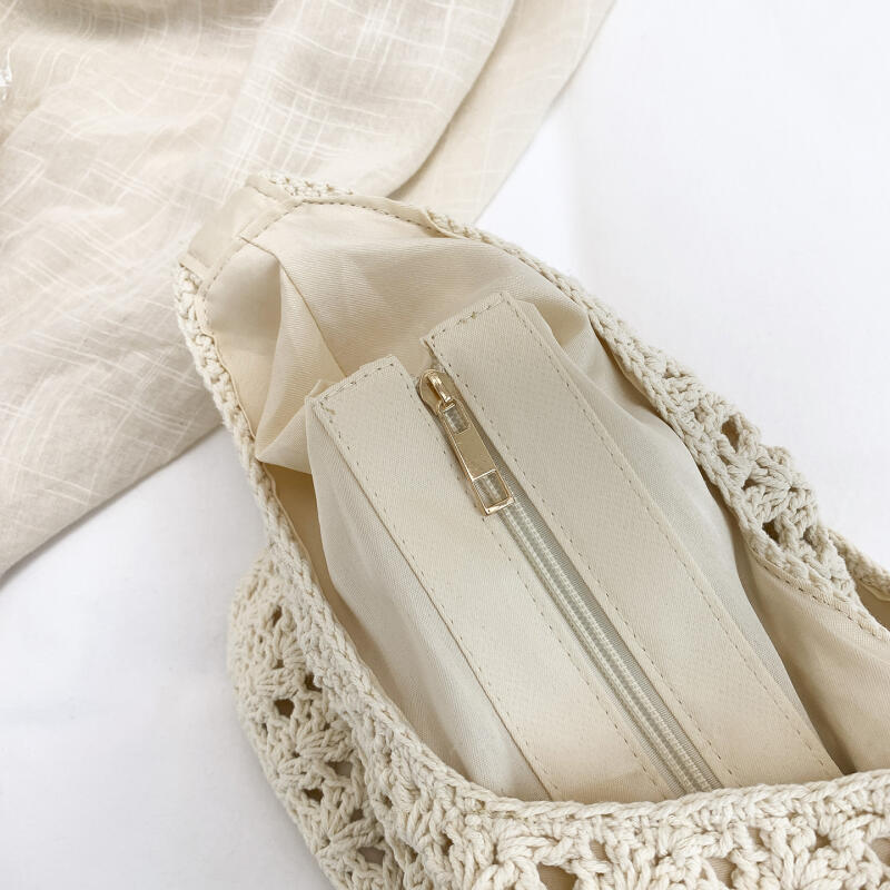 Charming Crochet Tote Bag with Cherry Embellishments – Handmade Summer Beach Bag for Women