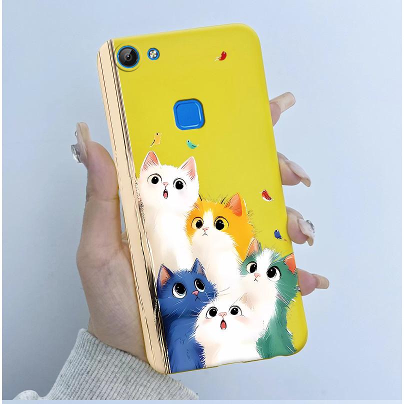 For Vivo V7 V7+ Plus Y79A Y75 Y73 Y79 1716 1718 Phone Case Cute Astronaut Panda Flowers Candy Soft Silicone TPU phone Case Cover