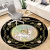 1pc Fantasy Creatures Office Round Area Rug, Indoor Mat Suitable For Office, Under Office Chairs Bedroom Living Room Home Decor, Room Deco