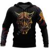 New Men's Hoodie In Spring and Autumn Comfortable and Casual 3D Digital Tattoo Printed Pullover Sweatshirt