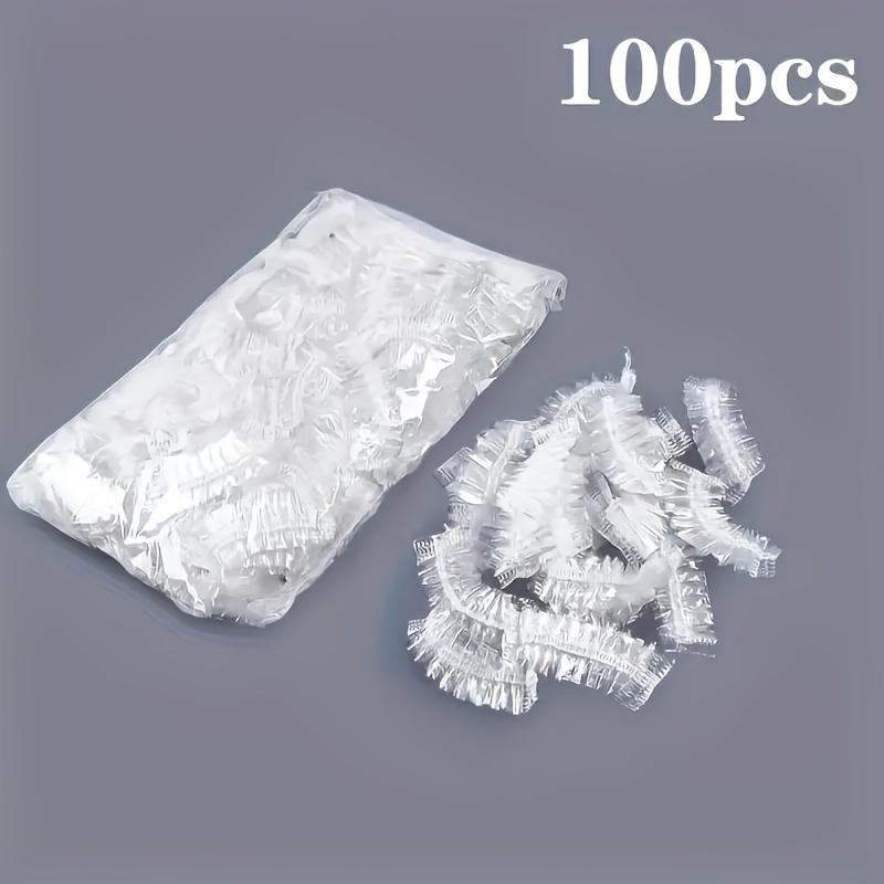 

100 шт. Водонепроницаемые наушники для душа, прозрачные наушники, используются для купания, окрашивания волос, салона красоты 100 Pcs