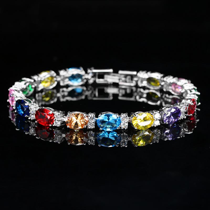 Accessories Aaa Zircon Women'S Bracelet, Simple High-End Versatile, Wedding Gift
