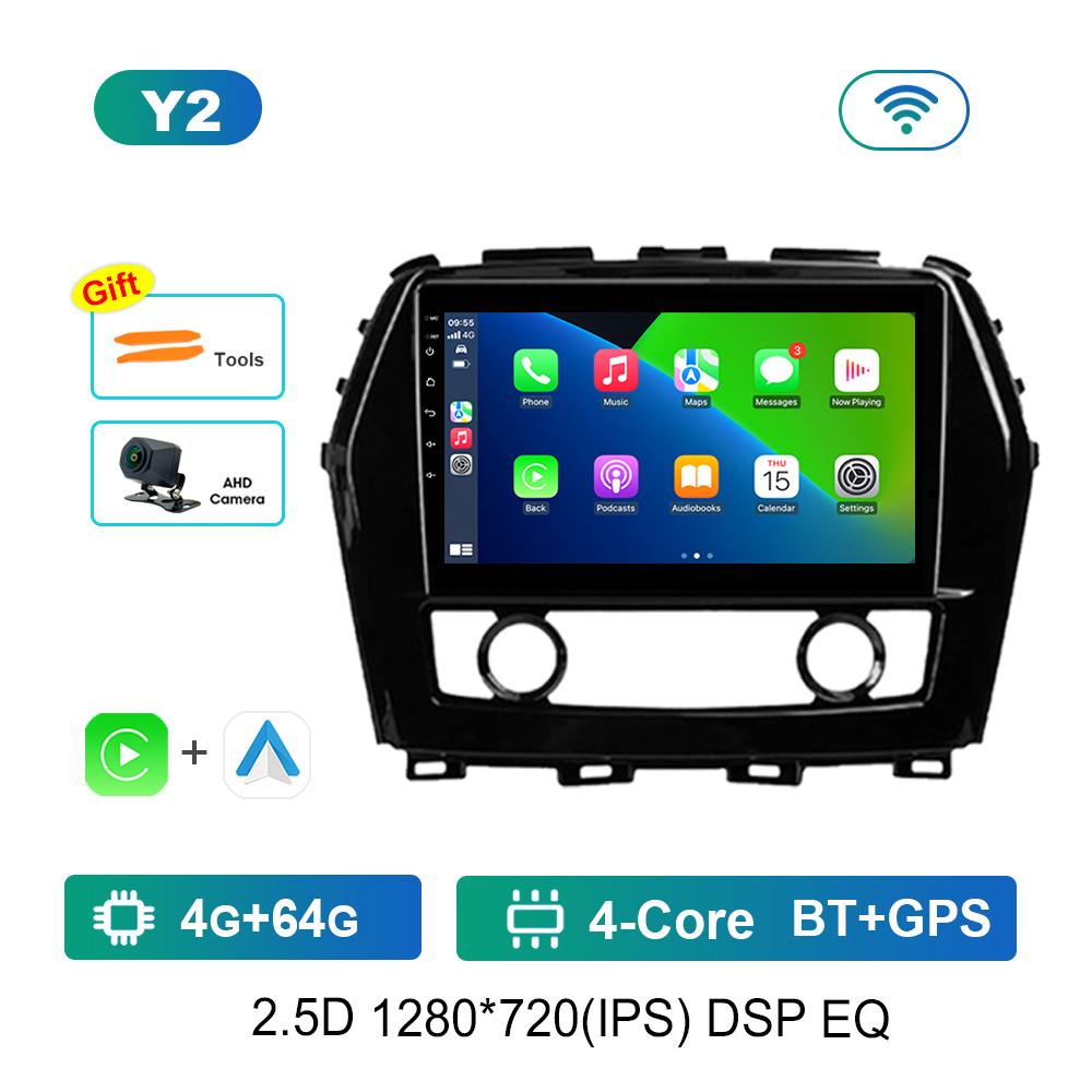 DSP Stereo Navigation GPS Android OS 9'' for Nissan Maxima A36 2015 - 2020 BT Car Radio Multimedia Player WiFi Touch Screen 4G